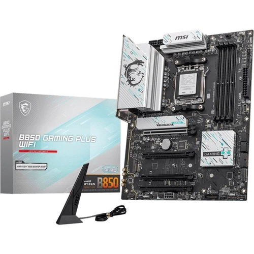 MSI B850 GAMING PLUS WIFI UA: Разъемы на плате USB 3.2 Gen 1, USB 2.0, M.2, SATA 3.0