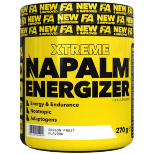 Передтренувальний комплекс Fitness authority Napalm Energizer 270 g/60 servings/dragon fruit