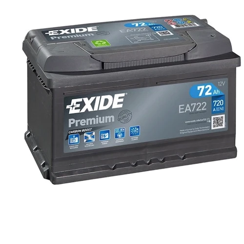 Exide Premium 6СТ-72 Н Євро (EA722)