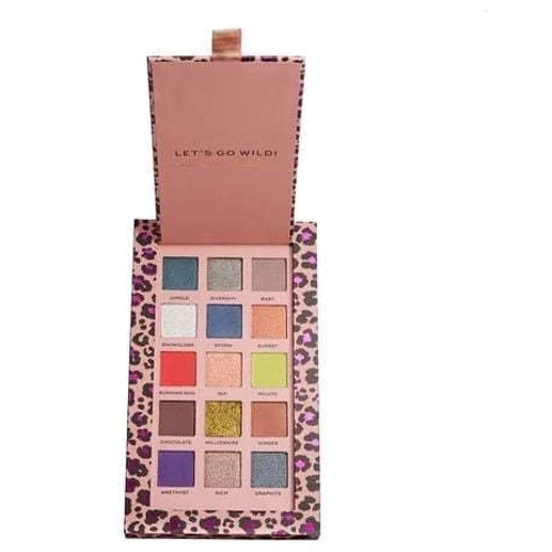 Makeup Revolution PRO X Nath Let’s Go Wild Shadow Palette Тени для век Палетка из 15 цветов 16.5 g: Вид Палетки теней