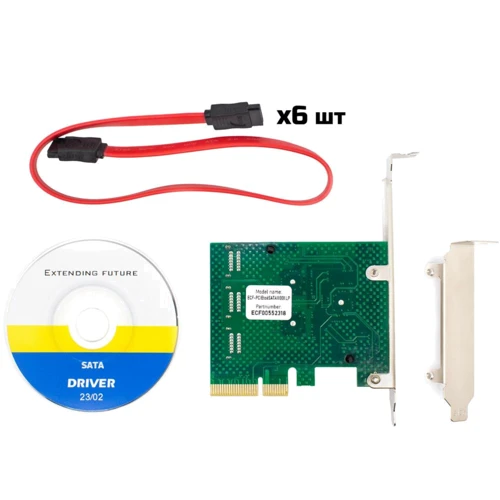 Frime ASM1062+ASM1092 (ECF-PCIEto6SATAIII001.LP)