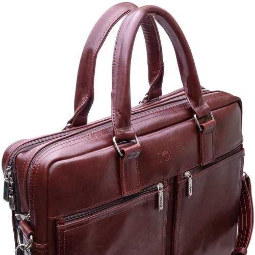 Solier DUNDEE Leather Bag Maroon (SL01Maroon) for MacBook Pro 15": Тип аксессуара сумка