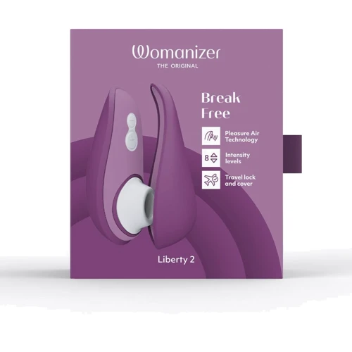 Вакуумный клиторальный стимулятор Womanizer Liberty 2 Purple