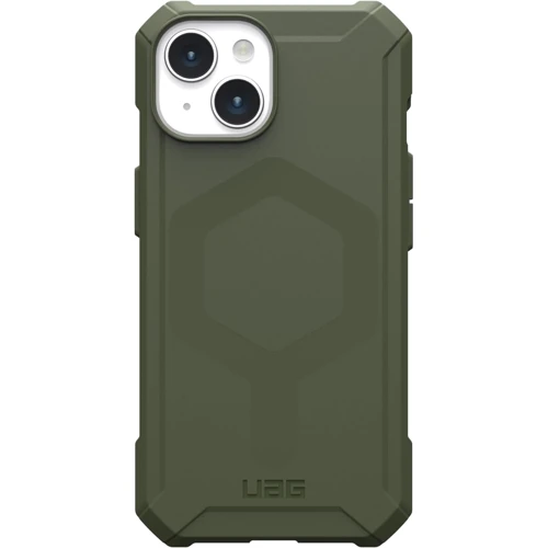 Чехол для iPhone Urban Armor Gear UAG Essential Armor Magsafe Olive Drab (114288117272) for iPhone 15: Материалы поликарбонат и полиуретан