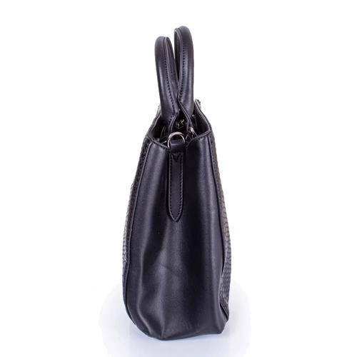 Женская сумка тоут Amelie Galanti черная (A981136-black): Тип ручки Со съемным ремнем, Плечевой ремень, С двумя ручками, Короткая ручка