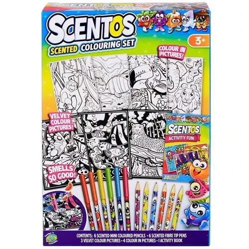 Ароматний набір для творчості Scentos – Кумедні розмальовки (маркери, олівці, розмальовки) (42558): Виробник Scentos