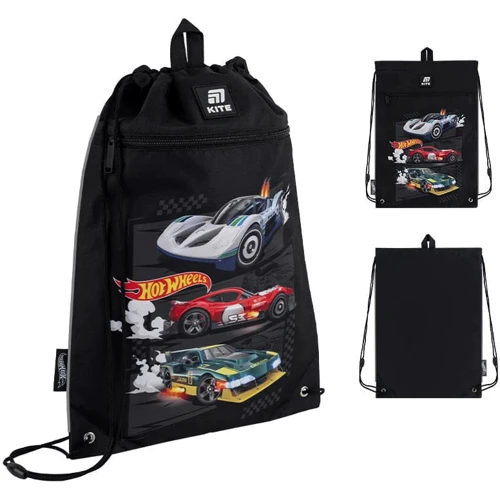Набор Kite рюкзак + пенал + сумка для обуви 555 Hot Wheels (SET_HW25-555S) фото 3