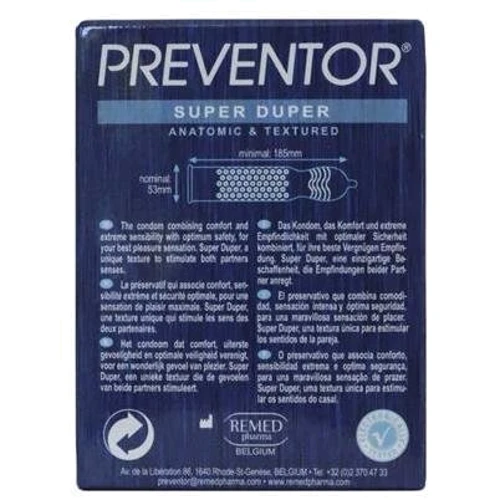 Презервативы Preventor Super Duper, 3 шт.