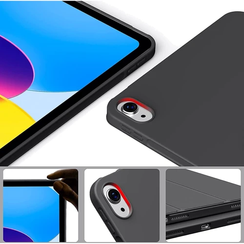 Аксессуар для iPad BeCover Tri Fold Soft TPU with Pencil mount Black for iPad 10.9 (2022 / 2024) / iPad 11 2025 (708459): Тип аксессуара чехол