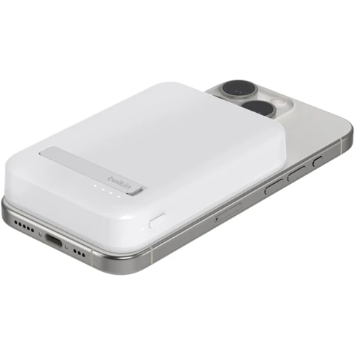 Зовнішній акумулятор Belkin Power Bank 8000mAh MagSafe 15W MagSafe Qi2 White (BPD007BTWH)