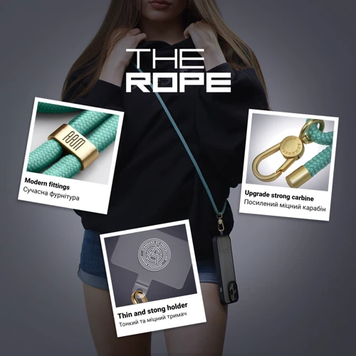 Ремешок для смартфона ArmorStandart Rope Gold Arctic with Clear holder (ARM67202) фото 3