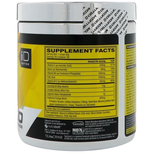 Cellucor C4 Original 360 g /60 servings/ Watermelon: Тип Комплекс до тренировки