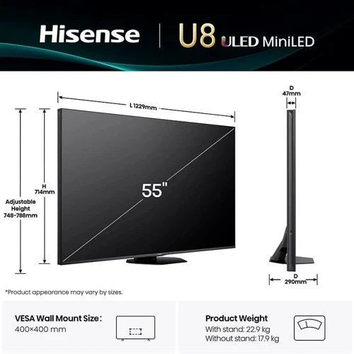 Телевізор Hisense 55U8Q