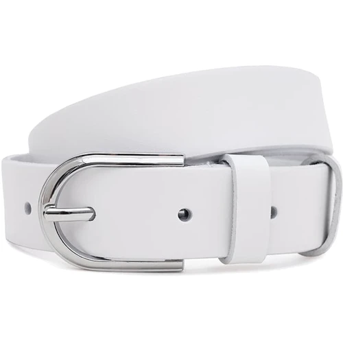 Женский ремень Borsa Leather белый (110v1genw81-white)