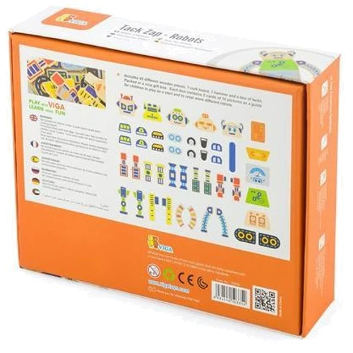 Набор для творчества Viga Toys Деревянная аппликация Робот (50335): Вид Изготовление игрушек