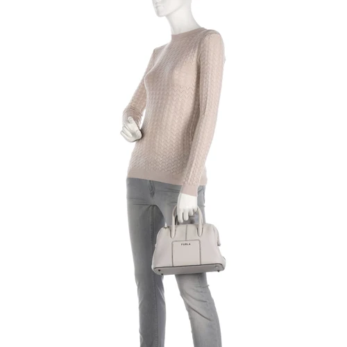 Женская сумка тоут Furla Ninfa S Boston молочная (WB00467BX0238GDJ00): Фактура Зернистая, Матовая