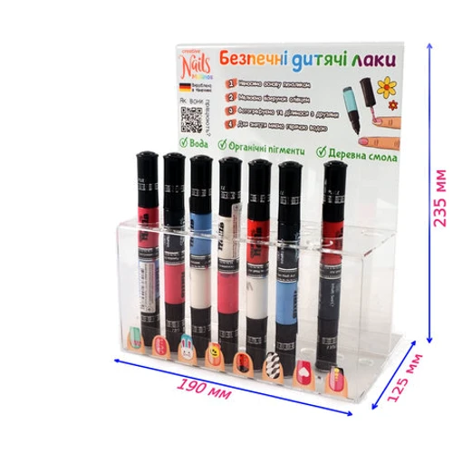 Детский лак-карандаш для ногтей Malinos Creative Nails на водной основе (2 цвета Черный + Белый): Производитель Malinos
