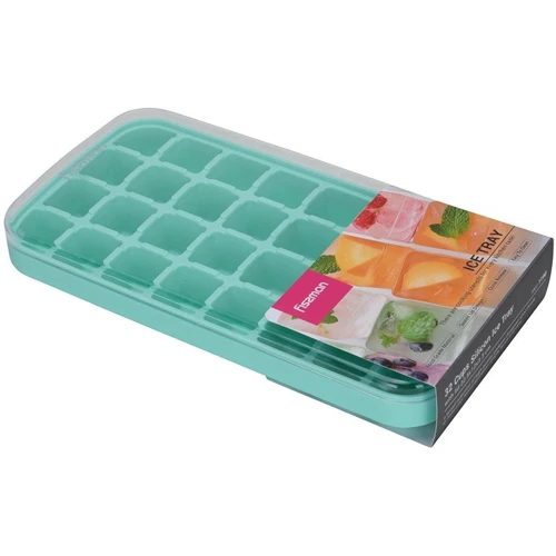 Форма для льда с крышкой Fissman 32 ячейки силикон 22.5х12х3.3 см (1190)