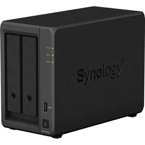 Сетевой накопитель (NAS) Synology DVA1622: Слоты для дисков 2x2,5" или 3,5" HDD/SSD с интерфейсом SATA