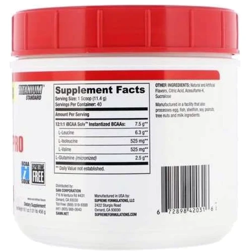 Аминокислота для спорта SAN BCAA-Pro Reloaded 456 g /40 servings/ Pomegranate: Вкус Гранат