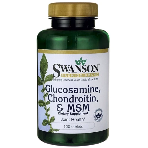 Swanson Glucosamine, Chondroitin & MSM 250/200/150 mg 120 tabs (SWA-11009)