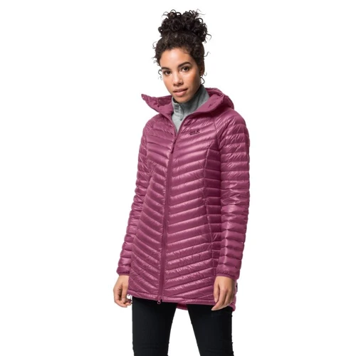 Пуховик Jack Wolfskin Atmosphere Coat W 1204691-2094 42 фиолетовый демисезонный с капюшоном: Сезон Демисезон