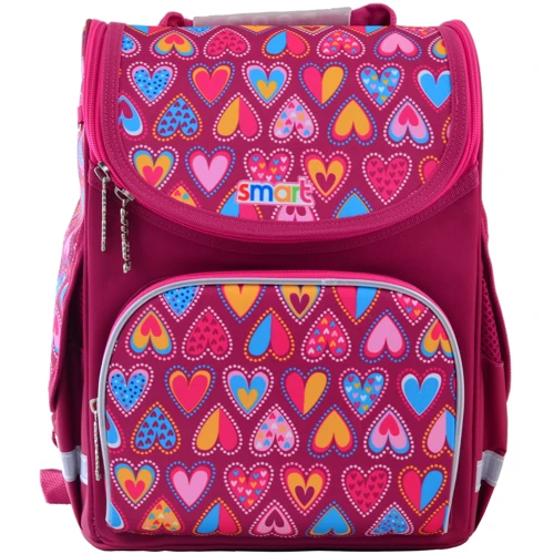 Рюкзак школьный Smart каркасный Smart PG-11 Hearts Style: Возрастная группа от 6 до 10 лет