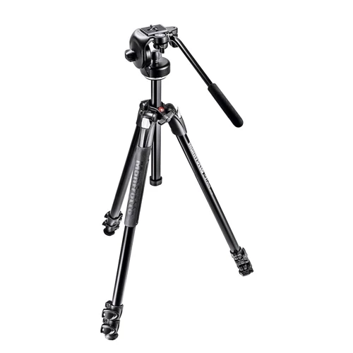 Manfrotto 290 Xtra Aluminum 3-Section Tripod Kit with 2-Way Head (MK290XTA3-2W)