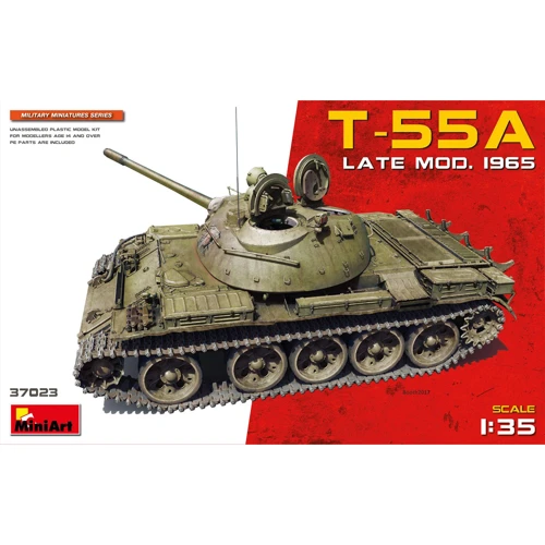 Сборная модель MiniArt Советский средний танк Т-55А образца 1965 г., поздний (MA37023)