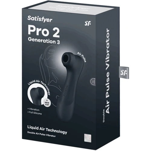Вакуумный клиторальный стимулятор Satisfyer Pro 2 Generation 3 with Liquid Air Dark Grey