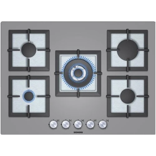 Варочная поверхность газовая Siemens EP 718QB21 E: Рабочая поверхность стекло (закаленное)