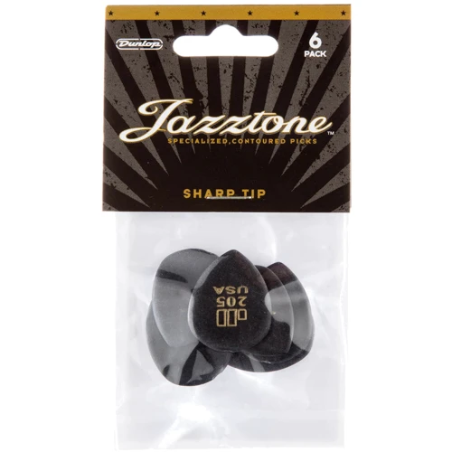 Медиатор Набор медиаторов DUNLOP JAZZTONE POINT TIP PICK: Форма медиатора Jazz
