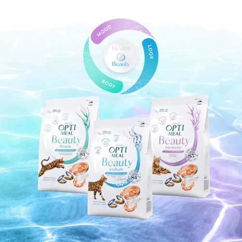 Сухой беззерновой корм Optimeal Beauty Fitness Adult cats на основе морепродуктов 4 кг (4820215366045) фото 8