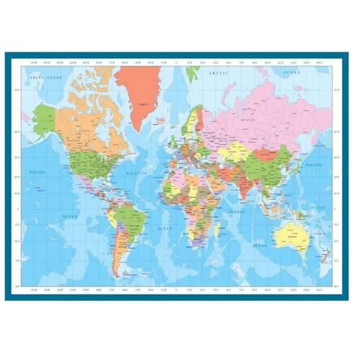 Пазл Eurographics Карта мира, 1000 элементов (6000-1271): Производитель EuroGraphics