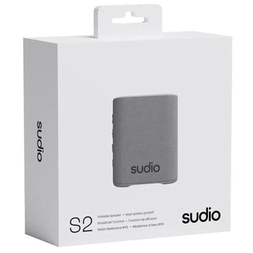 Акустика Sudio S2 Cool Grey (S2GRY): Тип портативная