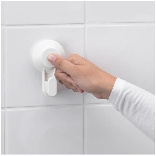 Полка угловая с присоской ІКЕА Tisken Белый (204.003.04)