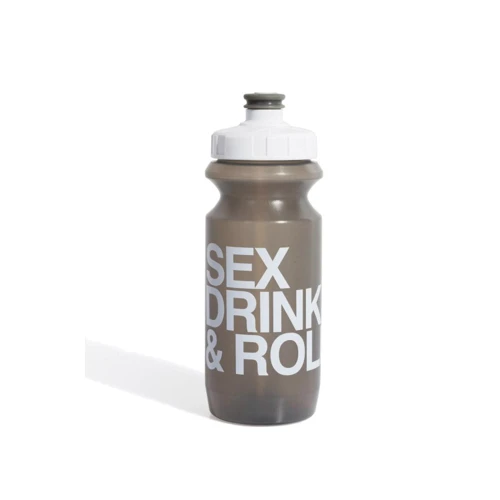 Фляга 600ml Green Cycle Sex Drink & Roll з Big Flow valve, LDPE gray nipple / white matt cap / gray bottle (BOT-42-48)