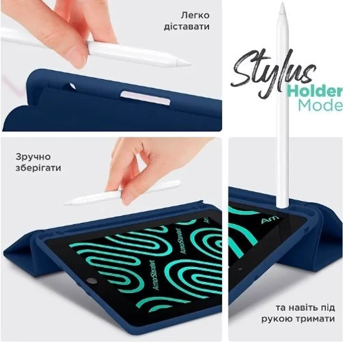 Аксессуар для планшетных ПК ArmorStandart Smart Case Fold Pen Dark Blue for Xiaomi Redmi Pad Pro / Poco Pad (ARM81431) фото 3