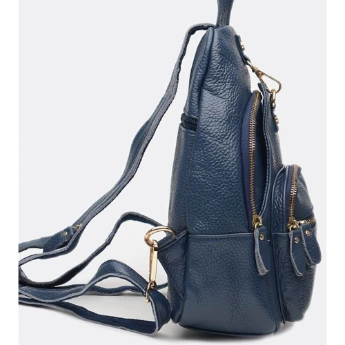 Жіночий рюкзак Borsa Leather синій (K1162-blue): Країна виробник Тайвань