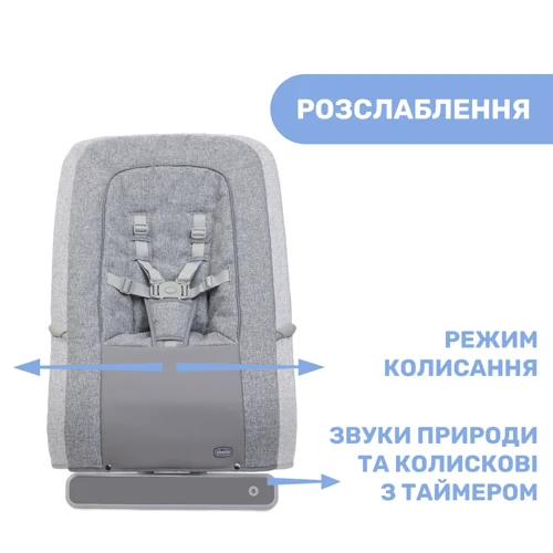 Шезлонг-гойдалка Chicco Rhythm'n'Sound, цв.61 (79651.61): Конструкція опори без колесиков
