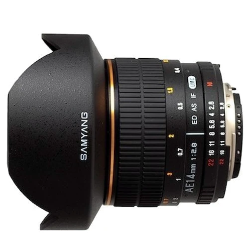 Об'єктив для фотоапарата Samyang 14mm f/2.8 ED AS IF UMC Canon EF: Діафрагма при мін./макс. фокусній відстані f/2,8
