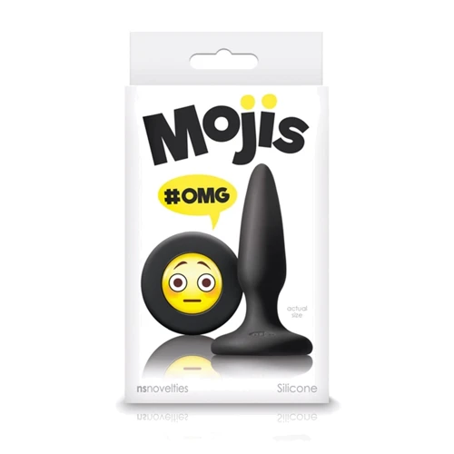 NS Novelties Mojis Mini Plug #OMG маленькая анальная пробка, 7x2 см, черный
