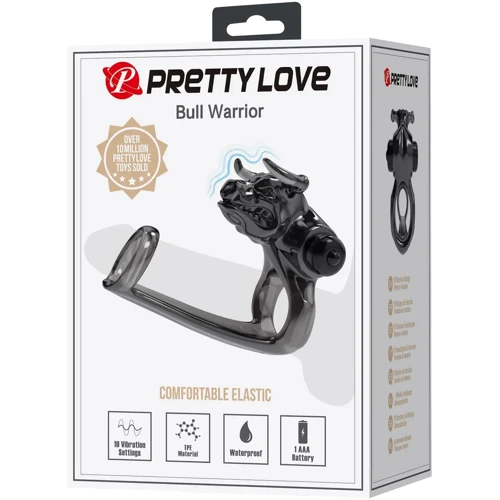 Насадка с вибрацией LYBAILE Pretty Love Bull Warrior Black (BI-210333)