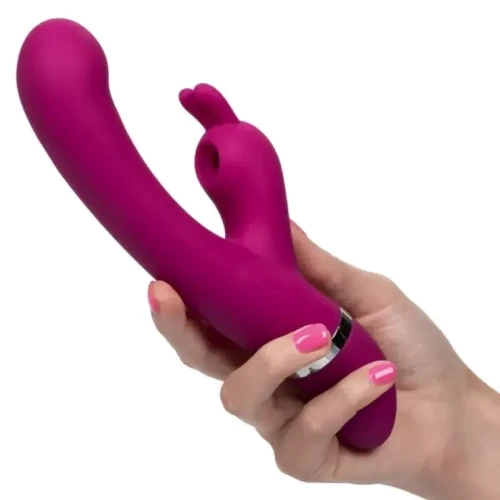 Вибратор-кролик California Exotic Novelties Foreplay Frenzy Bunny Kisser (розовый)