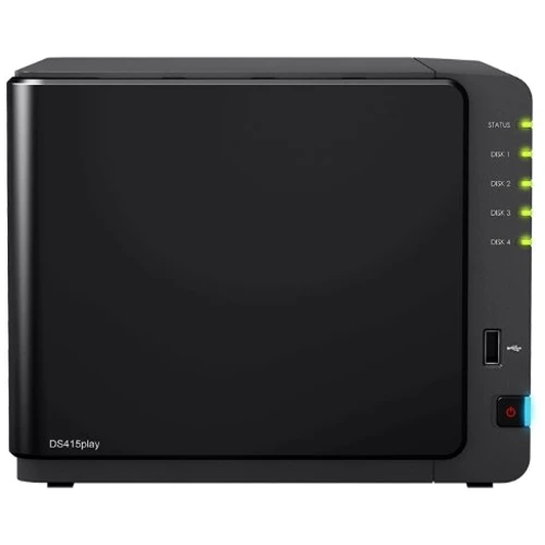 Сетевой накопитель (NAS) Synology DS415 Play: LAN 1 порт Gigabit Ethernet (10/100/1000 Мбит/с)
