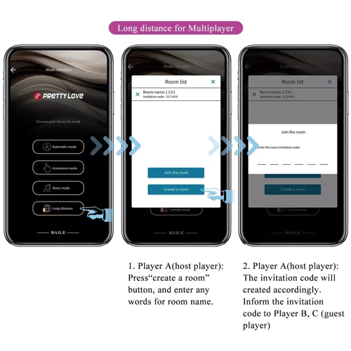 Смарт вибратор LYBAILE Pretty Love Shey Mobile APP (BI-300077HP)