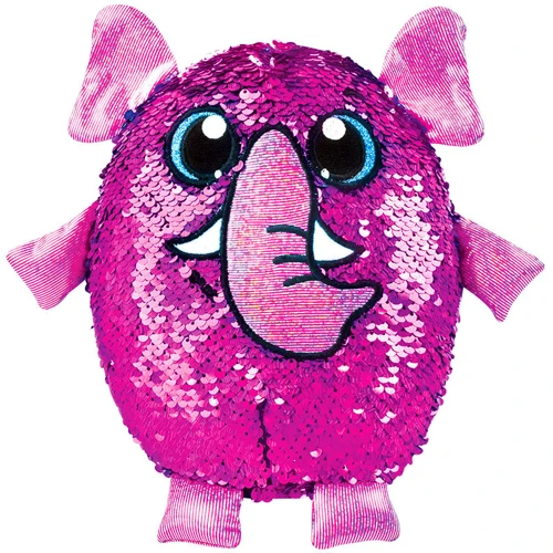 Мягкая игрушка с пайетками SHIMMEEZ S2 - Слон Пинки (20 см): Тип дикие животные