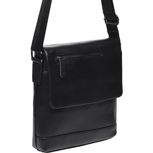 Мужская сумка планшет Borsa Leather черная (K18146-black): Тип Сумки