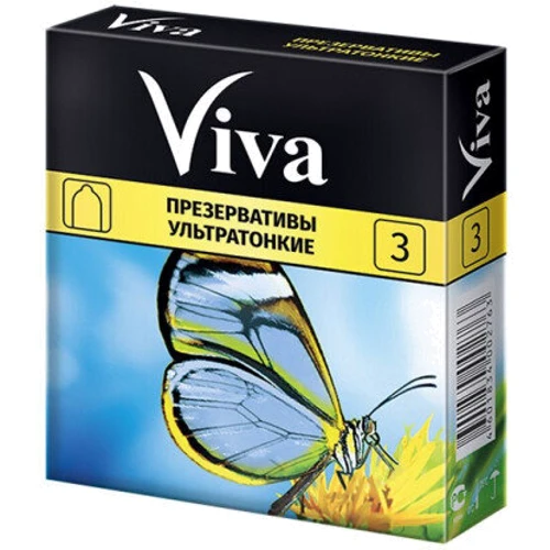 Презервативы VIVA ультратонкие 3 шт: Тип Ультратонкие