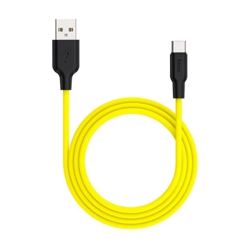Кабель Hoco USB Cable to USB-C X21 3A 1m Black/Yellow: Тип USB Cable - USB-C